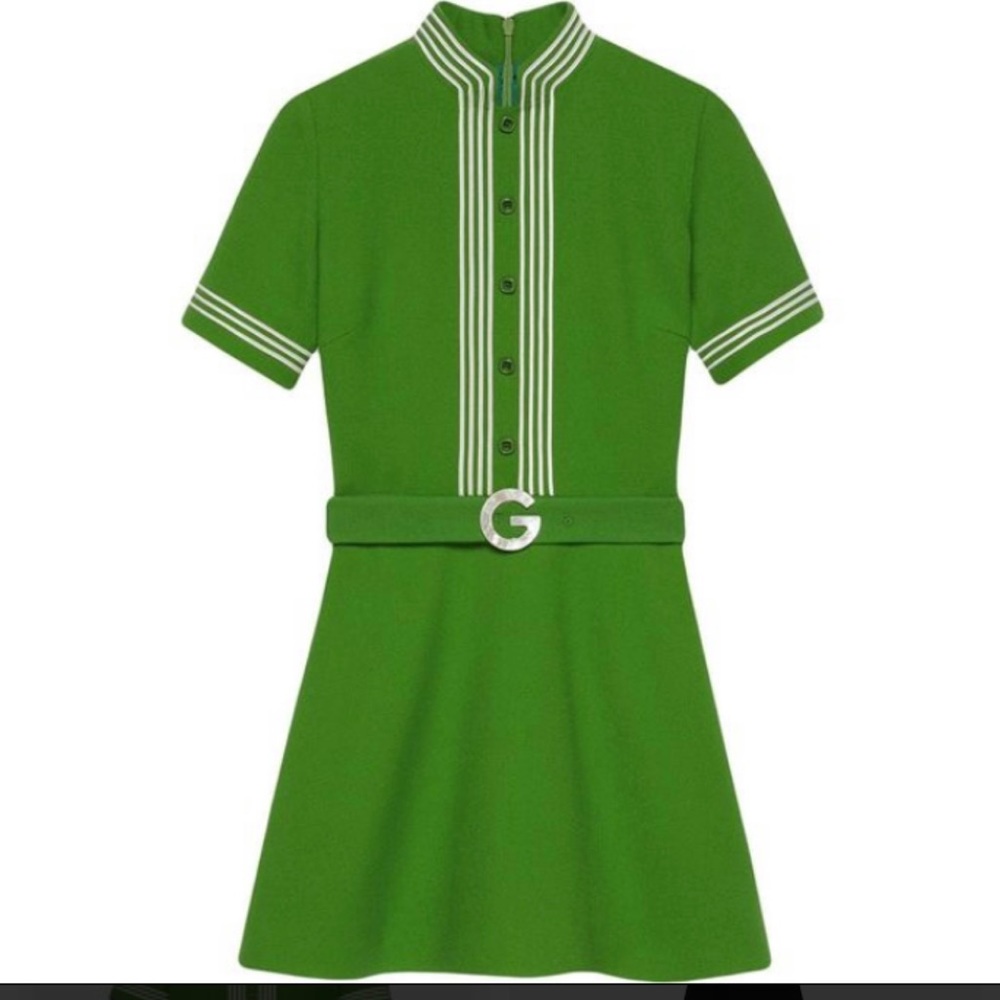 Gucci wool crepe dress size 38 brand new without tags, originally $2799